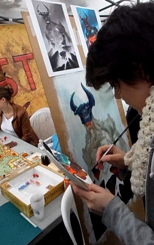 Illustration, milieu de la première journée...