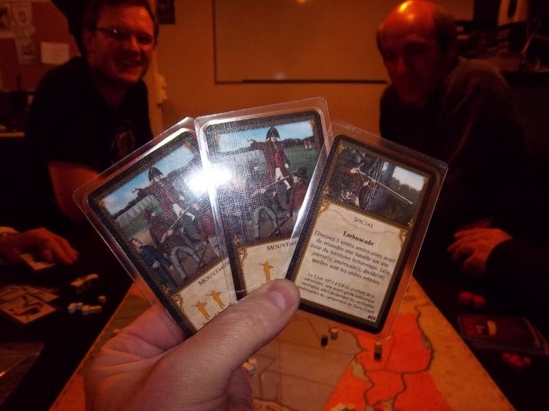 Ma première main de cartes...