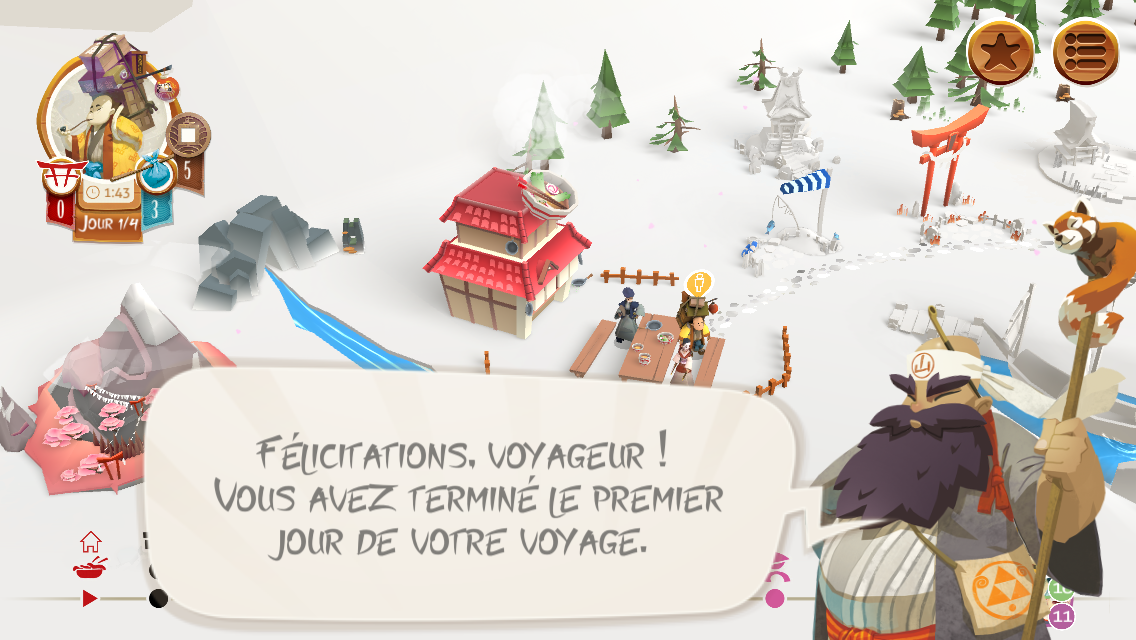 Fin du premier jour de votre voyage