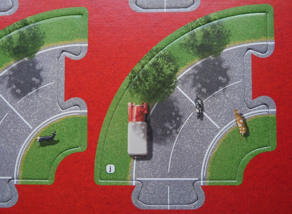 Zoom sur les détails d'un virage.