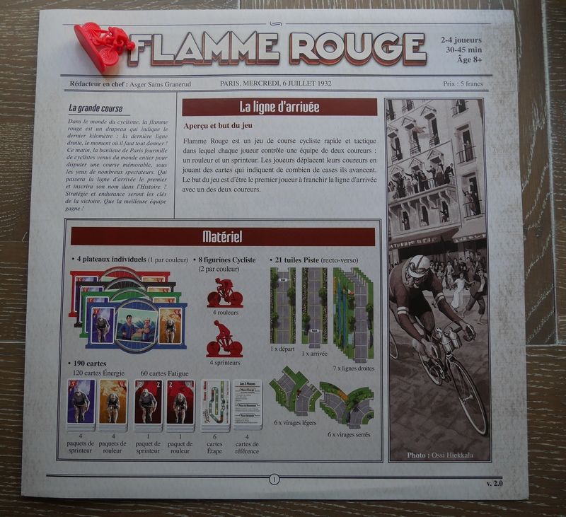 La règle du jeu sous format gazette des années 30.