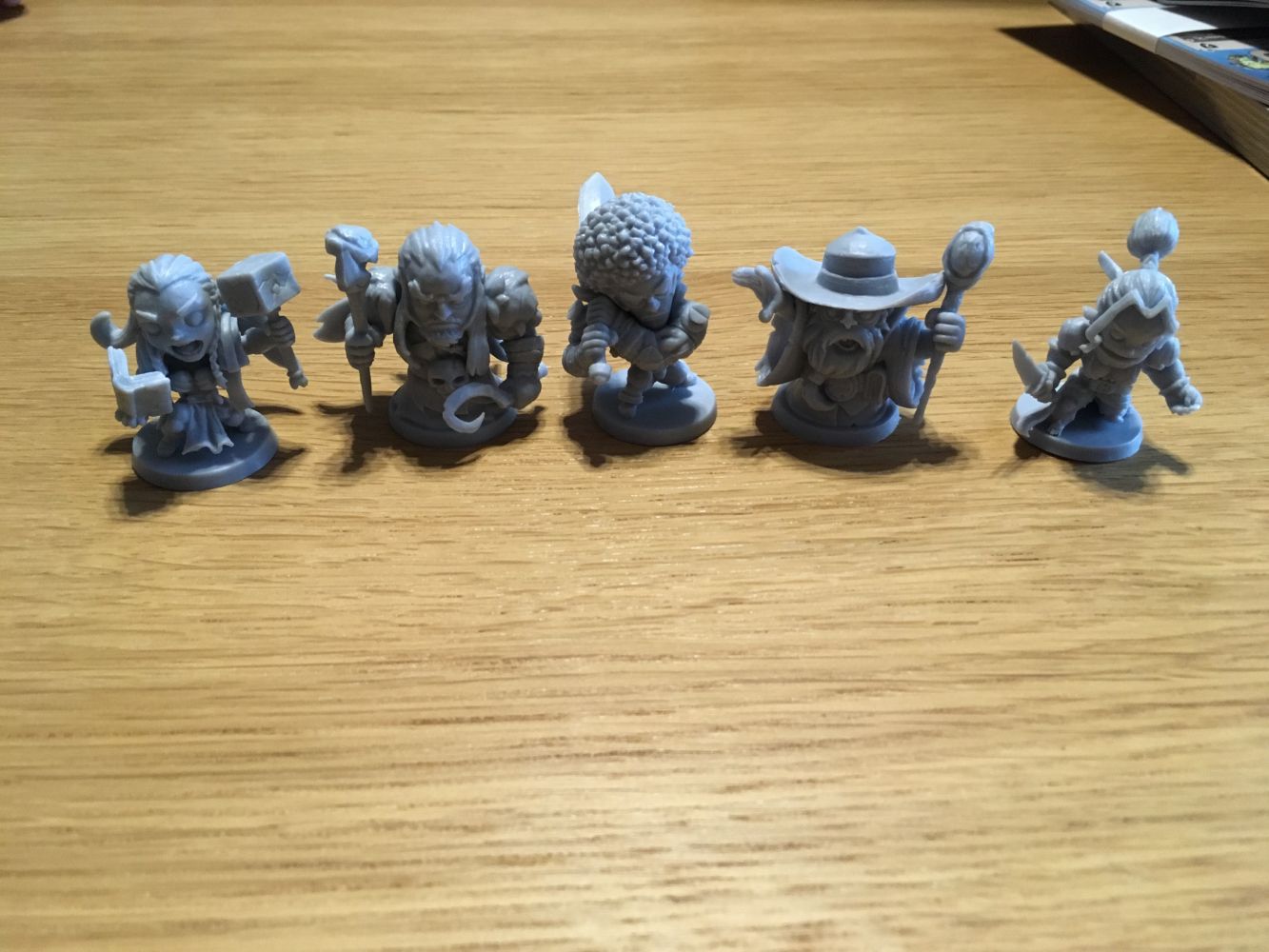 Les figurines des personnages