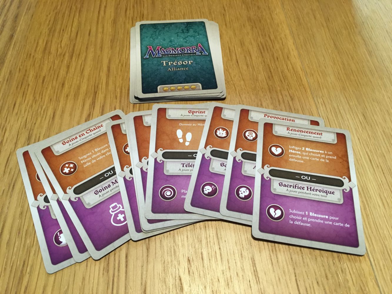 Les cartes trésors pour le mode Alliance