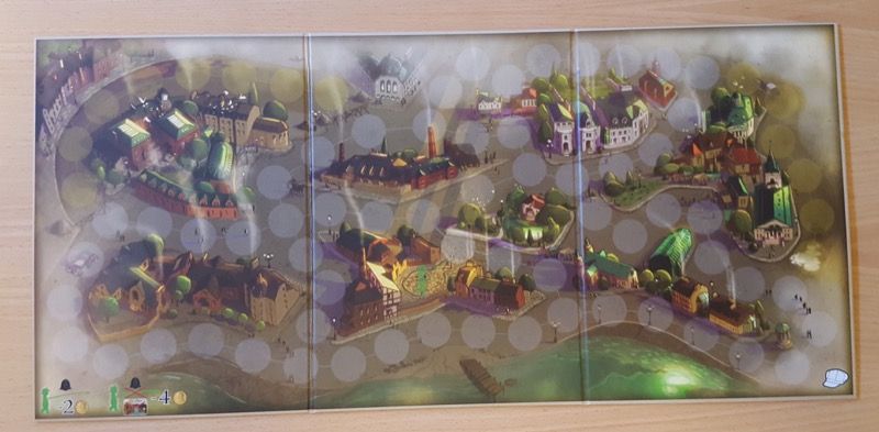 Le plateau côté jour (format tryptique).