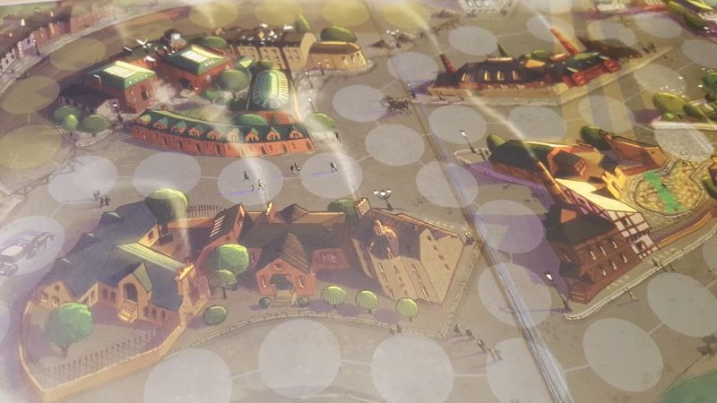 Détail du plateau côté jour pour profiter du beau travail d'illustration de Maud Chalmel.