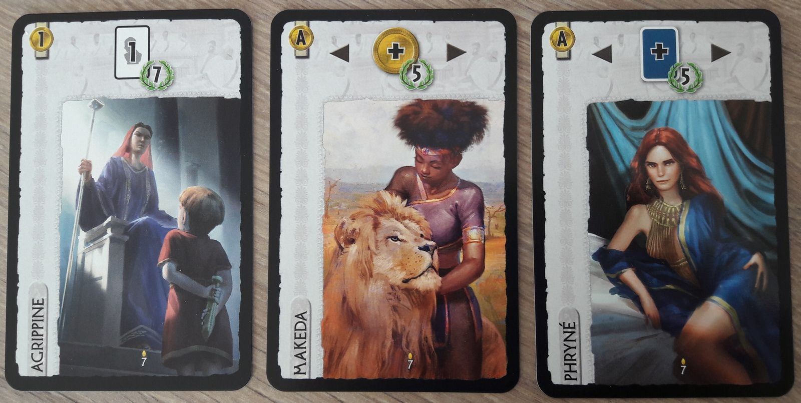 Agrippine, Makeda & Phryné