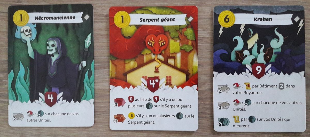 Exemple de cartes Uniques