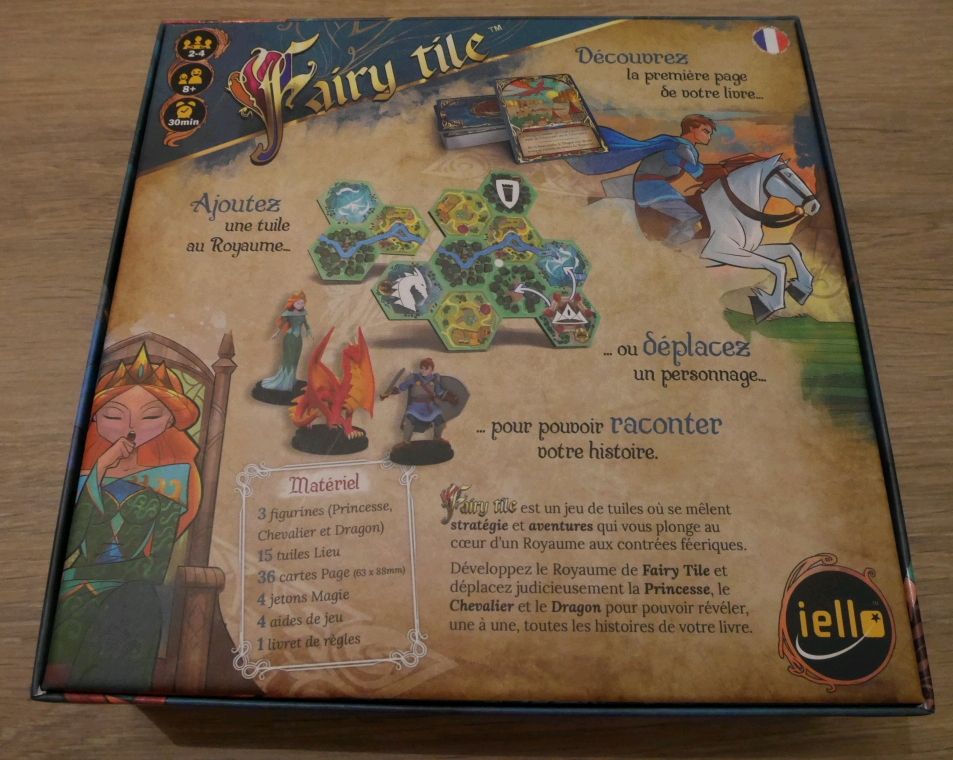 Arrière de la boîte.