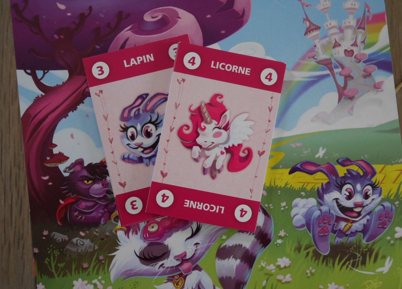 Pour cette aventure un petit jeu de cartes représente vos amis les animaux