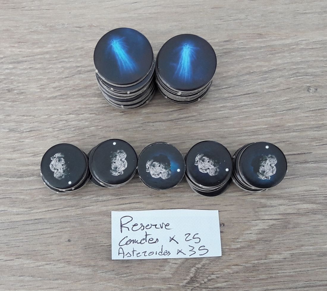 La réserve d'astéroïdes et de comètes