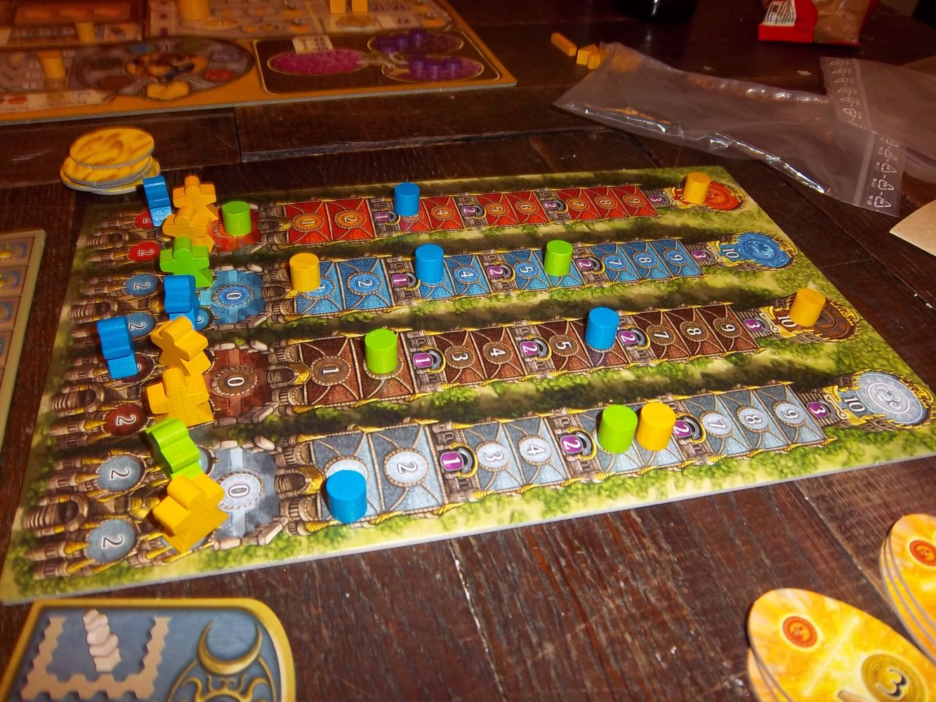 Le plateau des cultes en fin de partie