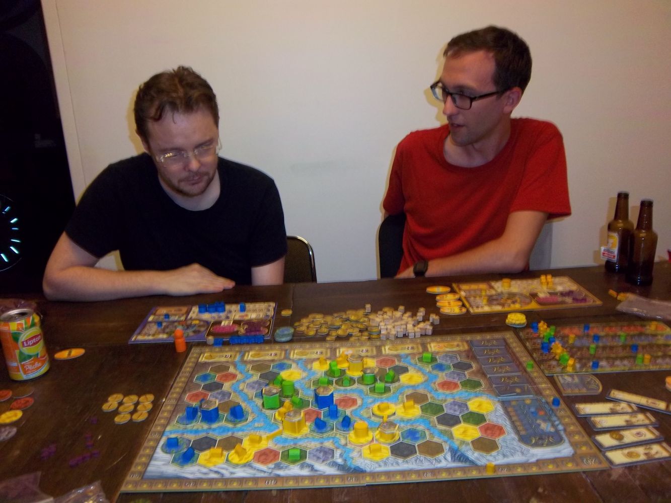 Le morbanc et le nomade, tout deux plutôt satisfaits de leur partie...