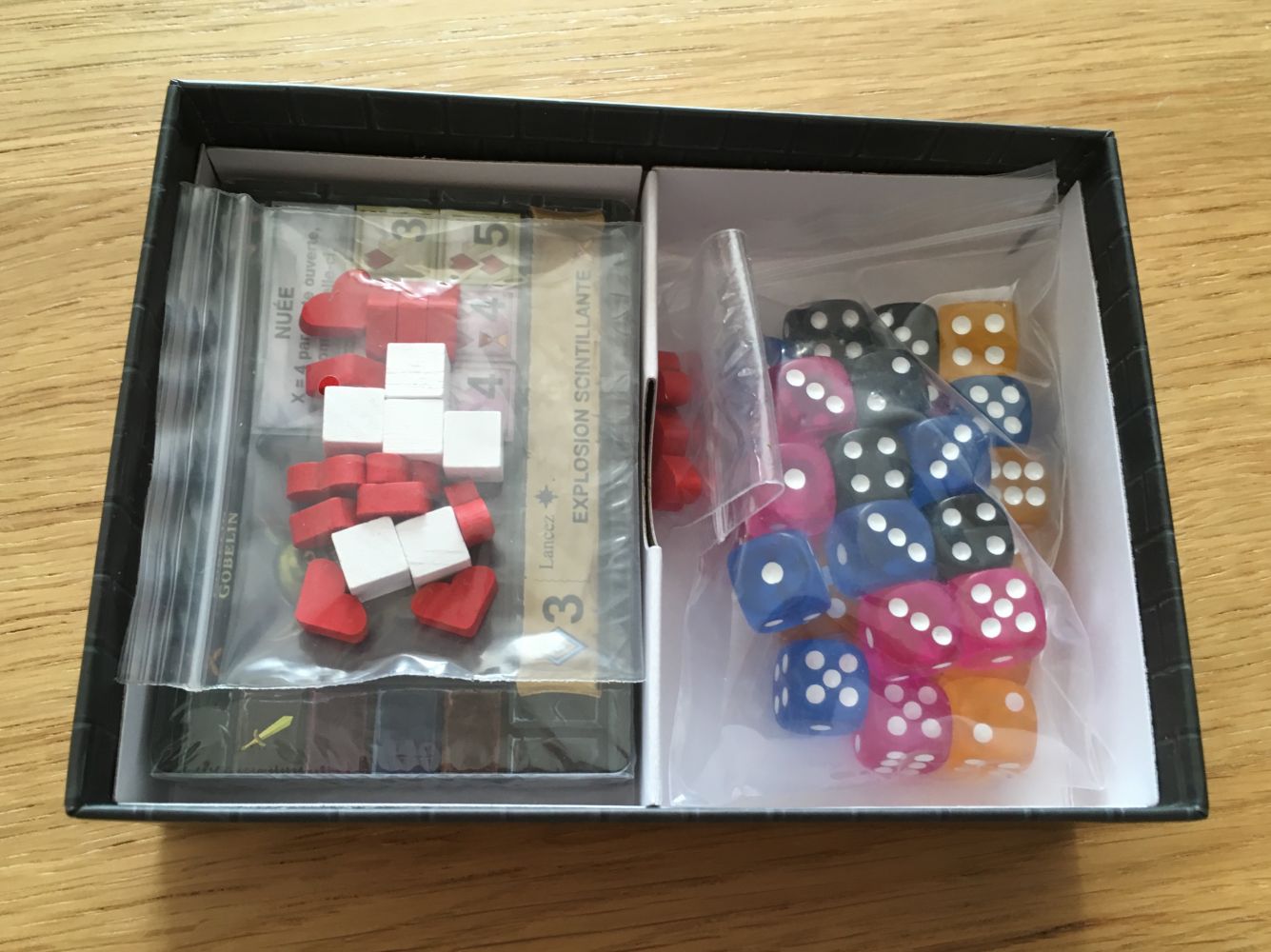 Rangement de la boîte