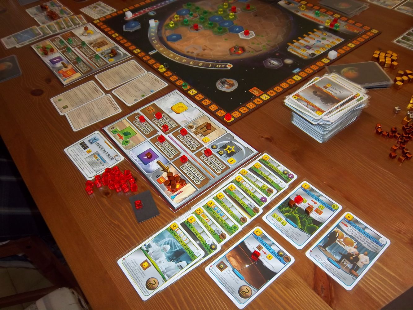 Une vue de la partie depuis Inventrix