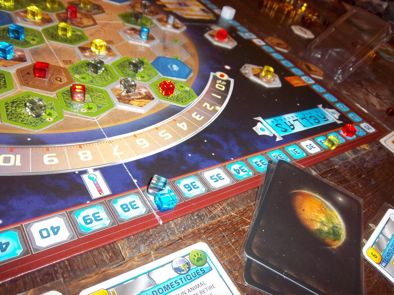 Les scores avant le décompte final... le rouge, c'est moi (!)