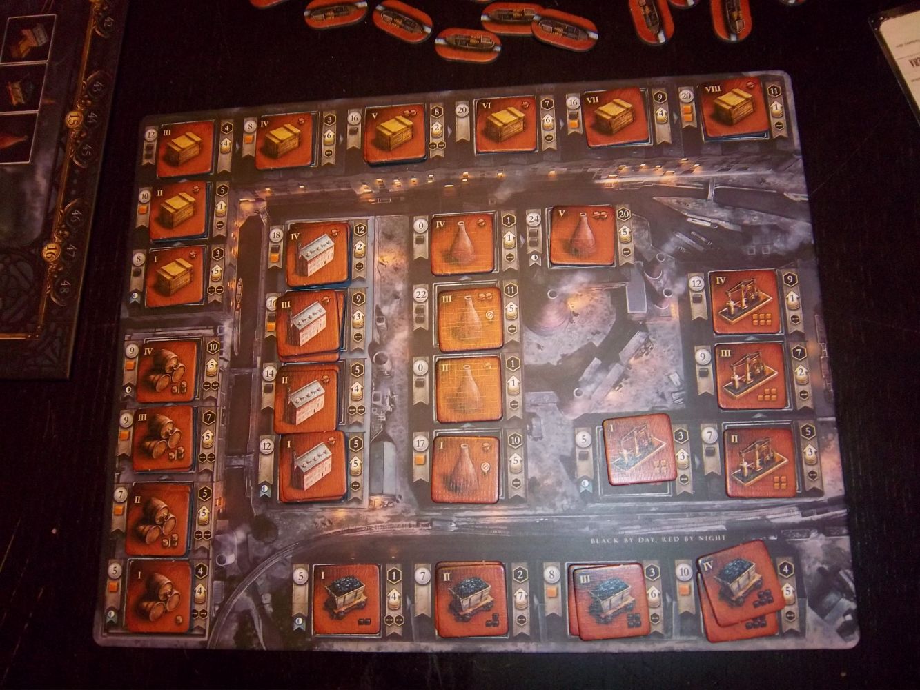 Exemple d'un plateau individuel en début de partie.