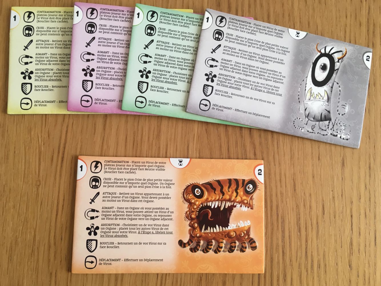 Les plateaux joueurs