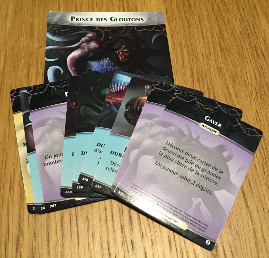 Les cartes Némésis du Prince Glouton