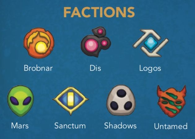 Les différentes factions