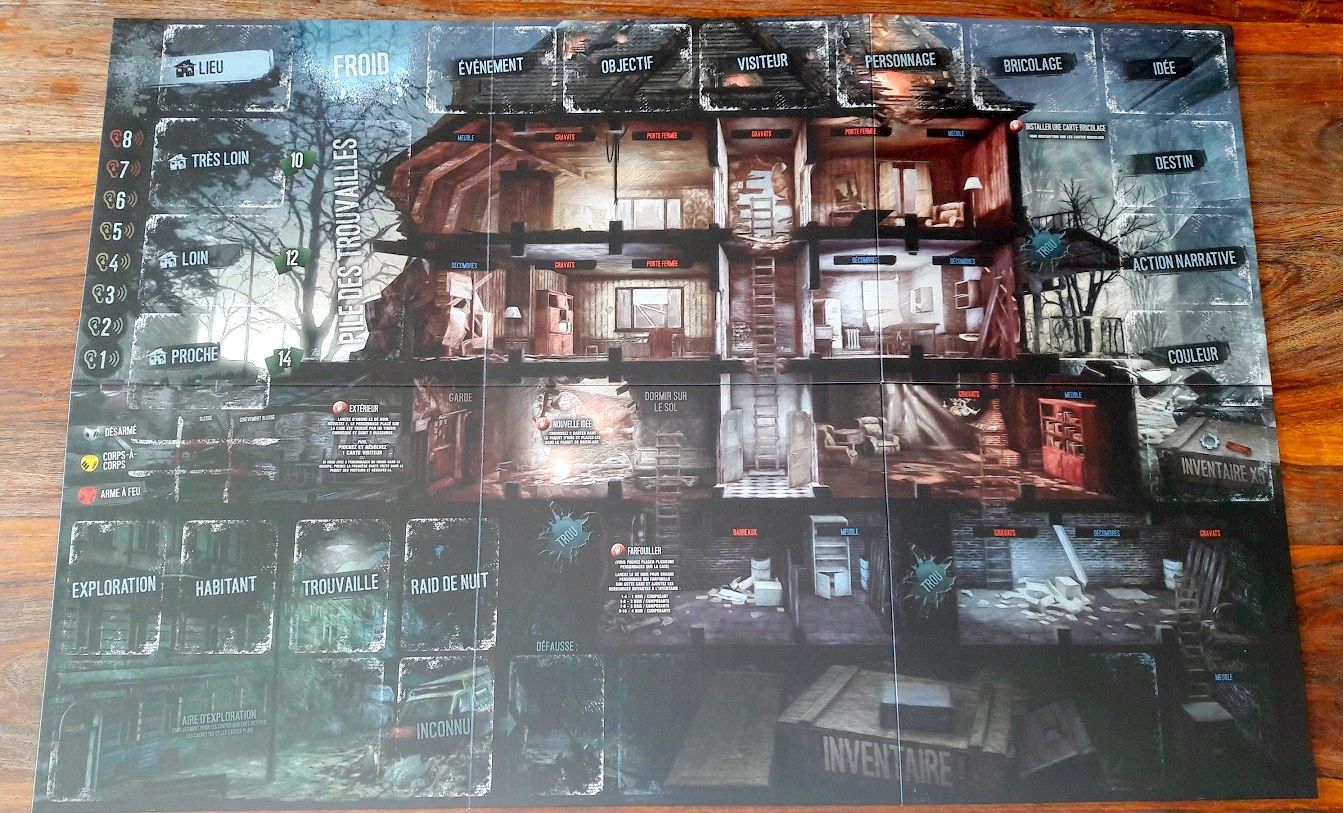 Toujours très sombre mais immense et très utile pour bien vivre les actions à la fois dans le refuge et en dehors.