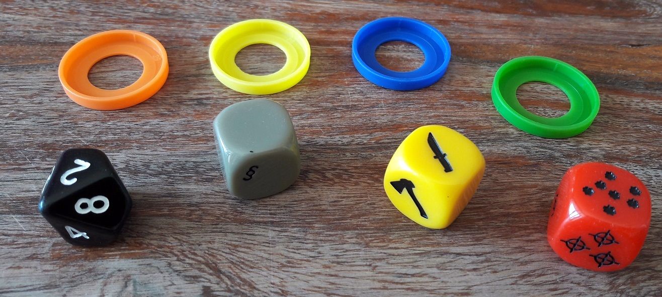 4 dés seulement mais pas mal de hasard car peu de relances possibles