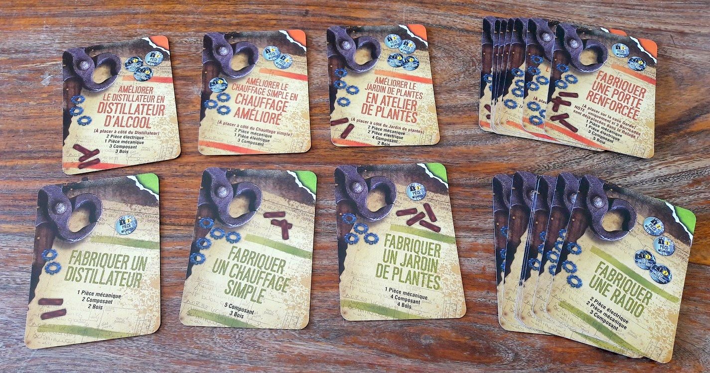 Les vertes sont de bases, les oranges des idées avancées.