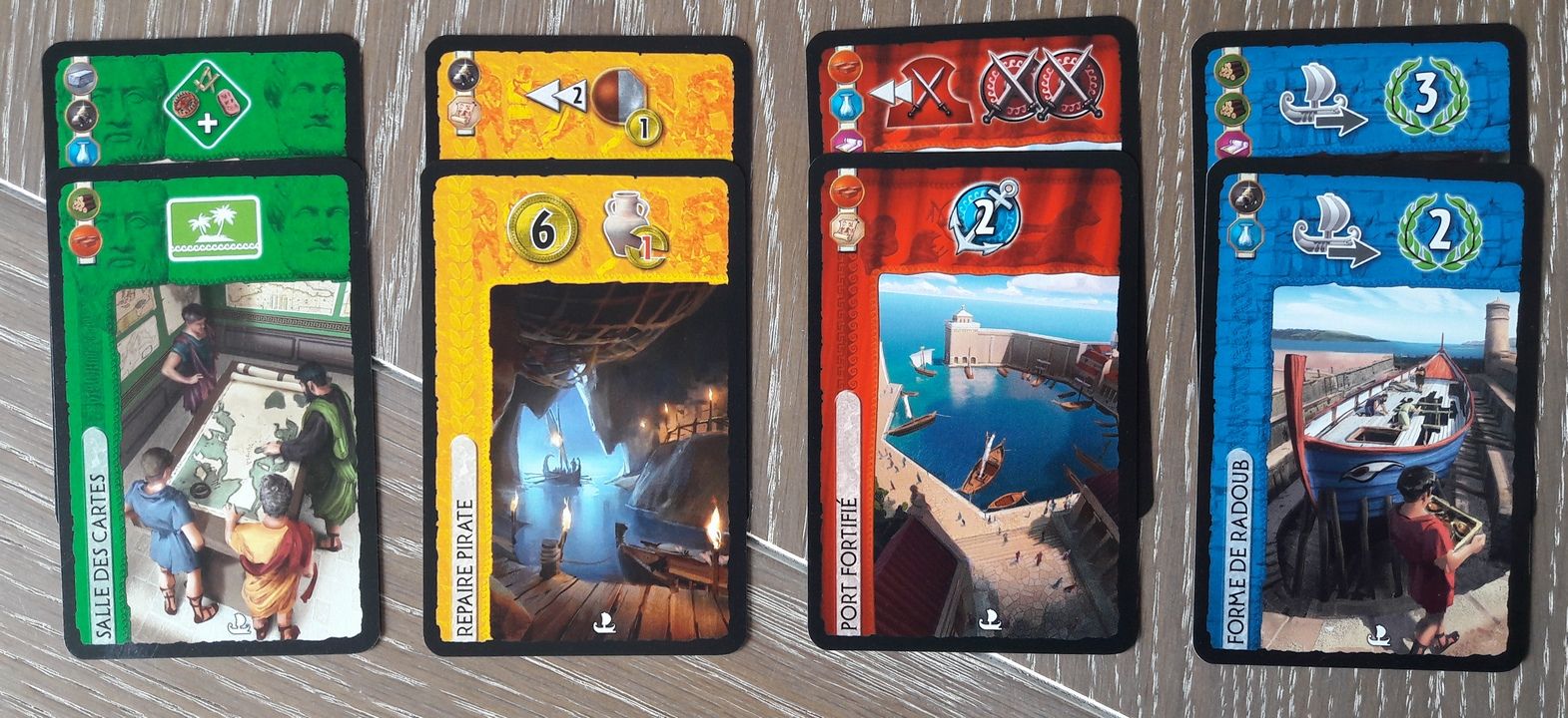 les cartes de l'Age 2 ... vous voyez que c'est simple : tout est pareil ... ou presque