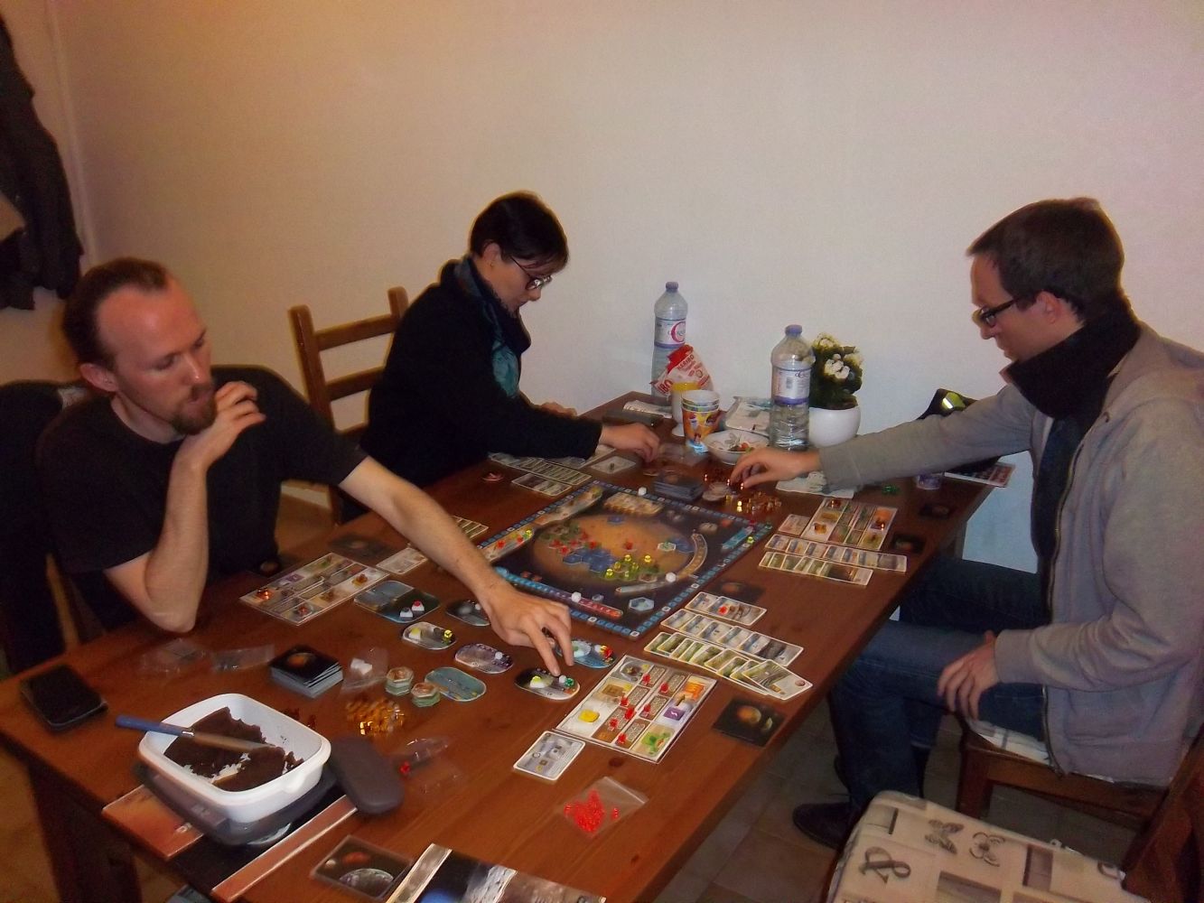 Mes partenaires (concentrés) pour cette partie de Terraforming Mars avec Colonies