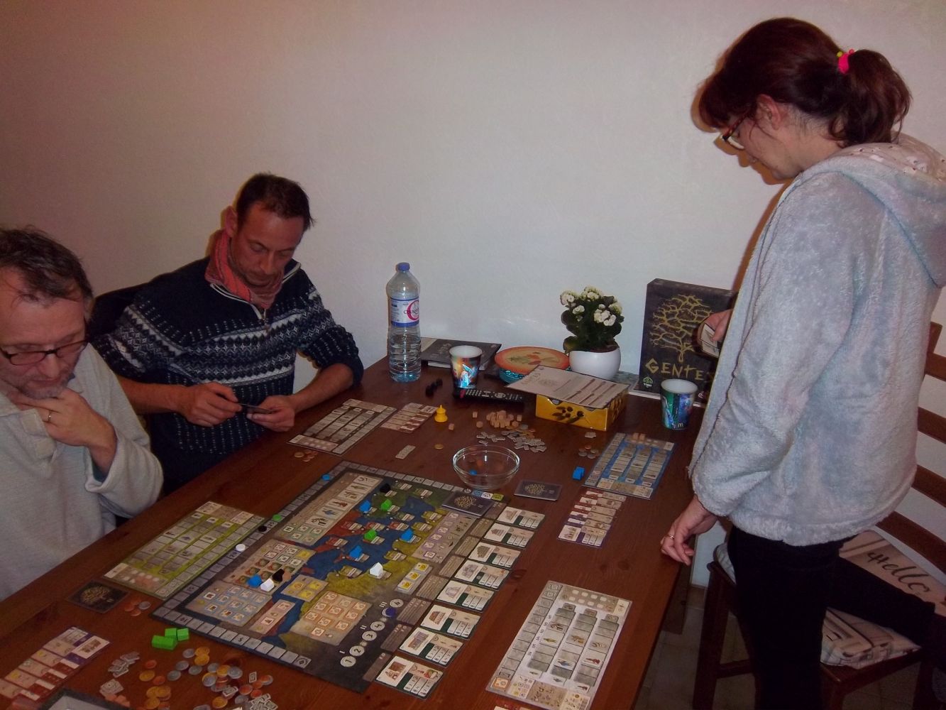 la tension est forte en fin de partie pour valoriser les cartes encore en main...