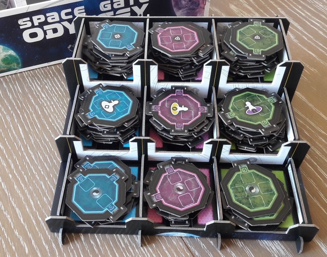 Le présentoir en situation.