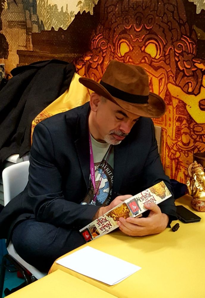 Bruno Cathala en dédicace de Nagaraja