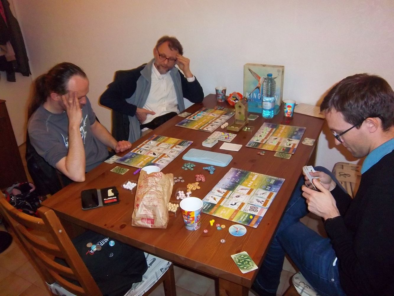 Mes partenaires ornithologues  pour cette première partie de Wingspan