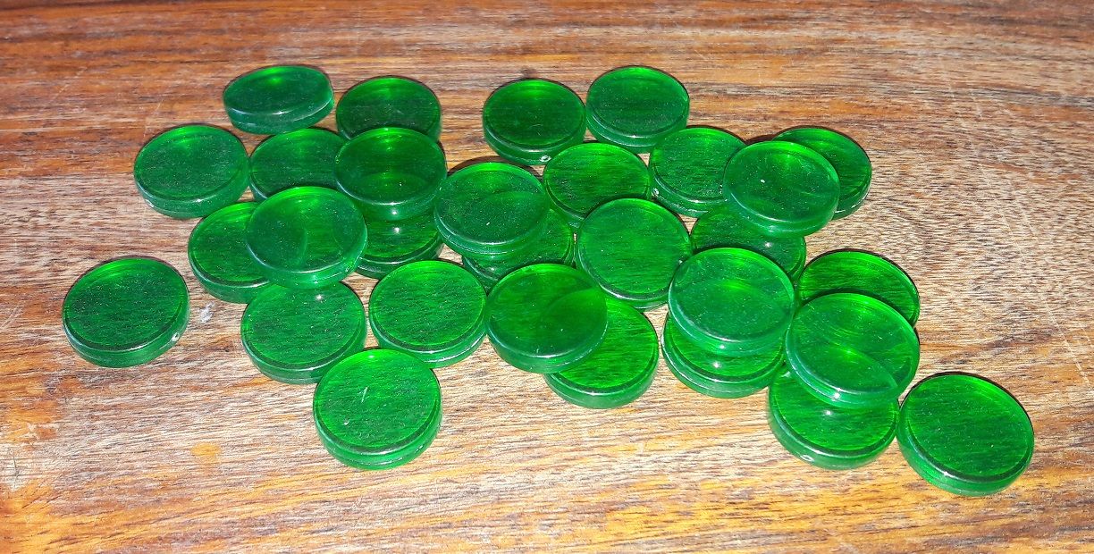 Ces jetons serviront à marquer les dégâts infligés aux zombies (quand ils sont encore un peu en vie...).