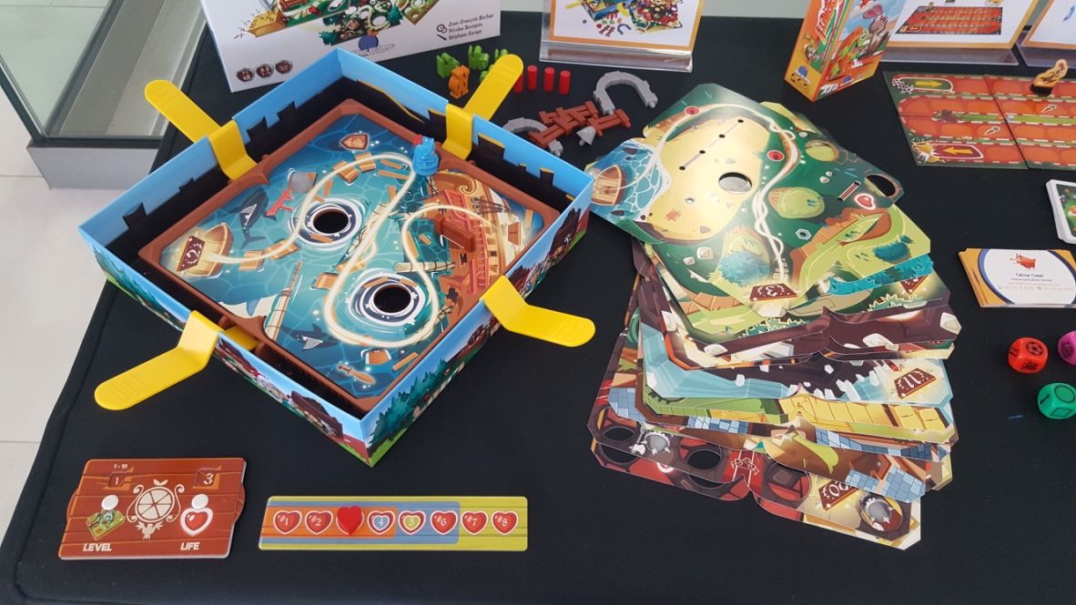 Slide Quest  :  à chaque niveau on change le décors du fond de la boite