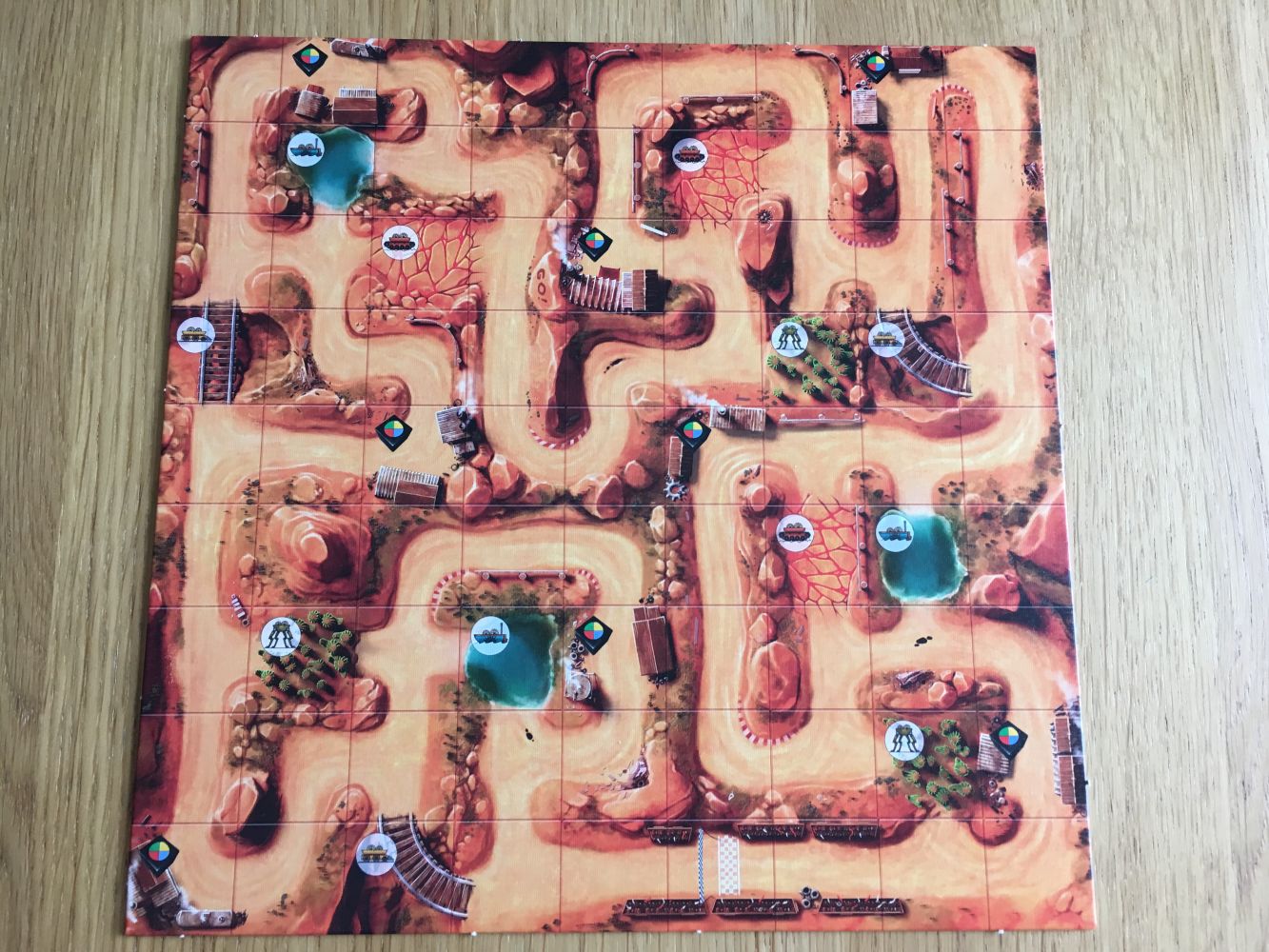 Le plateau de Crazy Cup