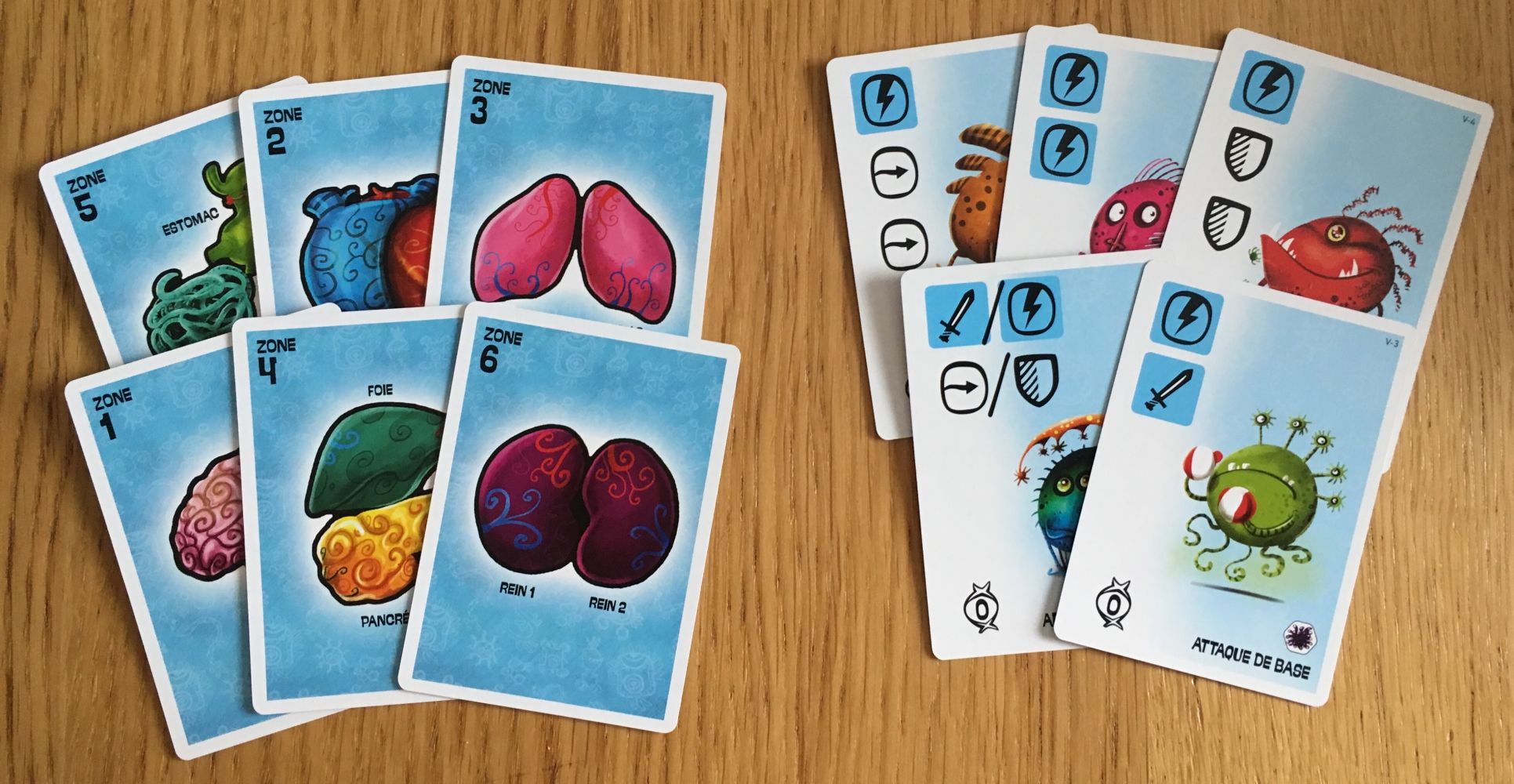 Cartes zone et cartes mutation