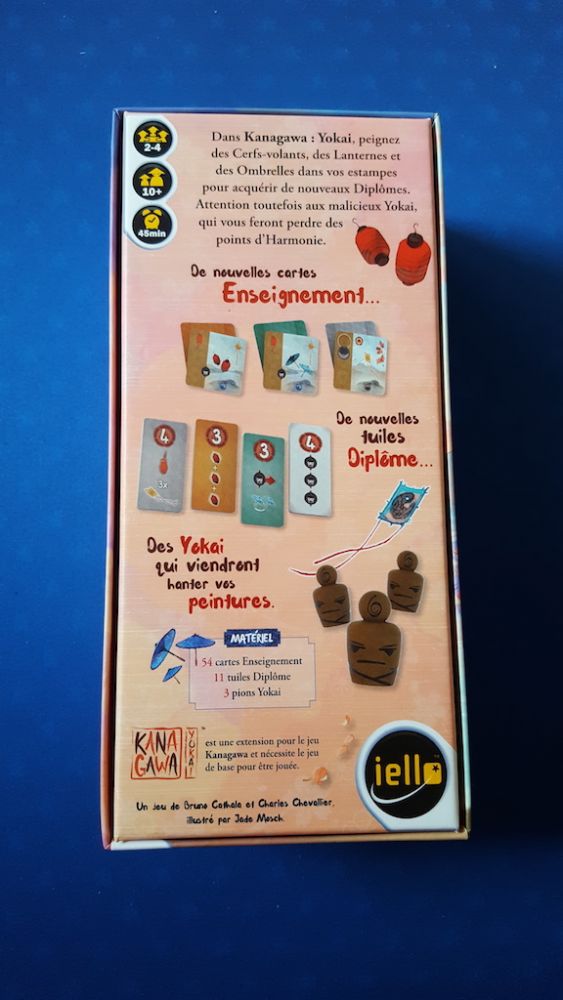 Le dos de boite avec cette fois toutes les informations.