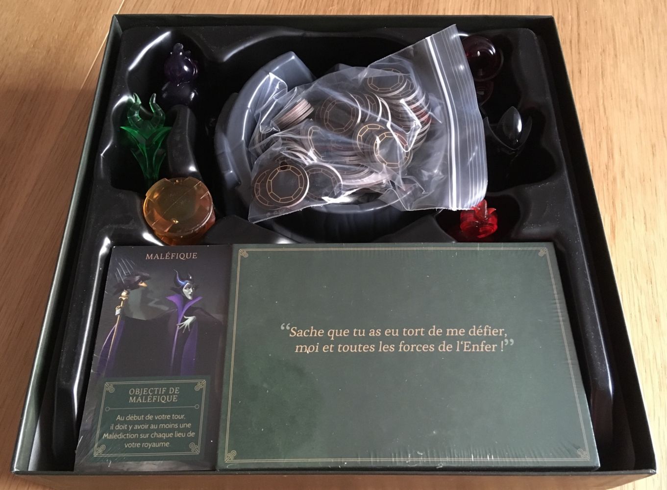 L'intérieur de la boîte