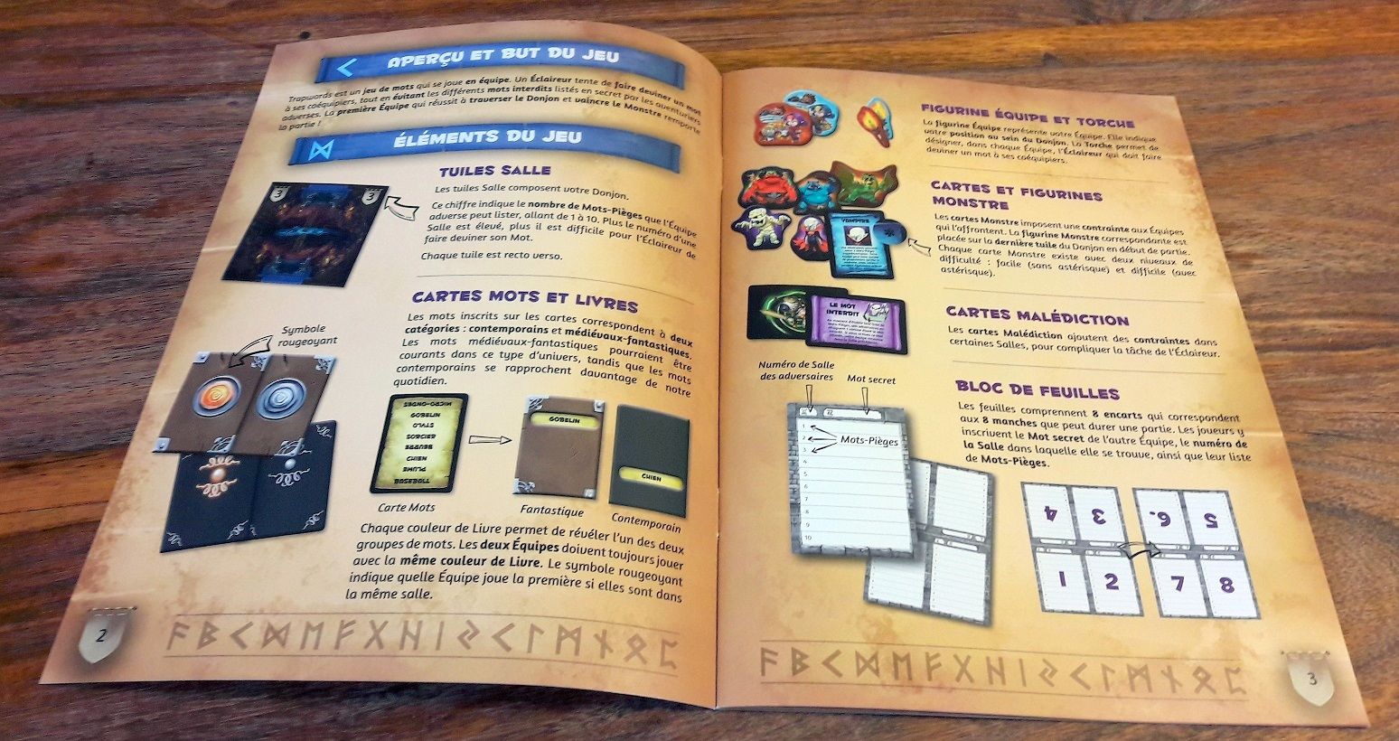 Un livret de règles ultra-court mais qui détaille (assez) bien les points de litiges éventuels.