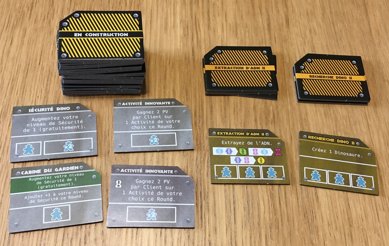 Tuiles « Amélioration de Labo »