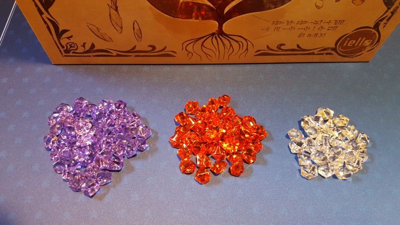 Elles sont rangées par rareté de la plus courante (violette) à la plus rare (blanche)