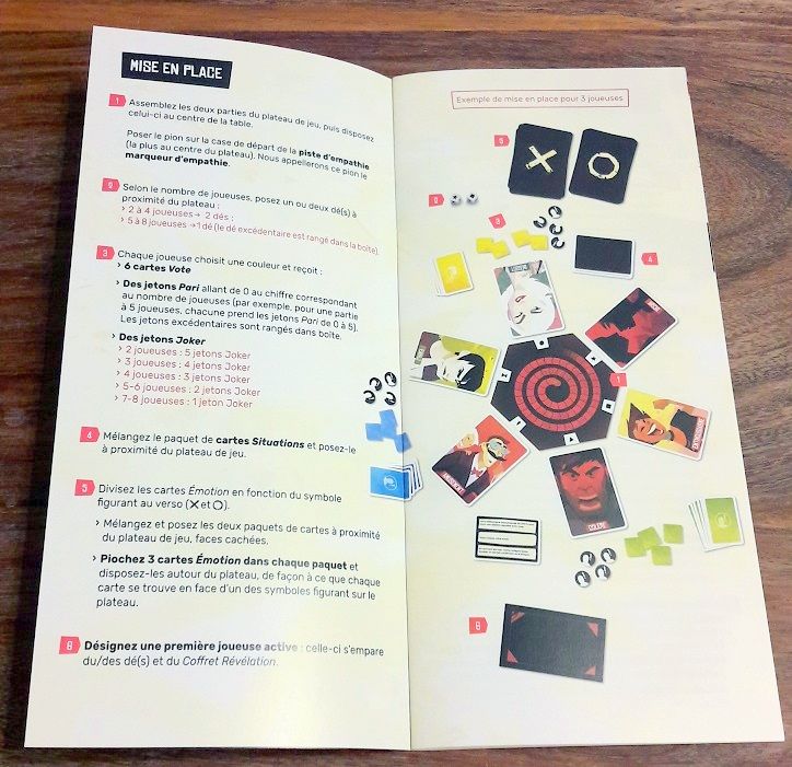 Un tout petit livret de règles  amplement suffisant pour bien illustrer les règles du jeu.