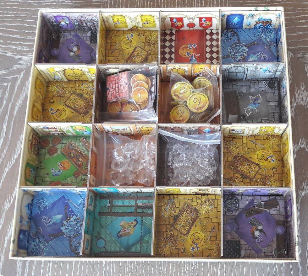 Le dessus de la boite,