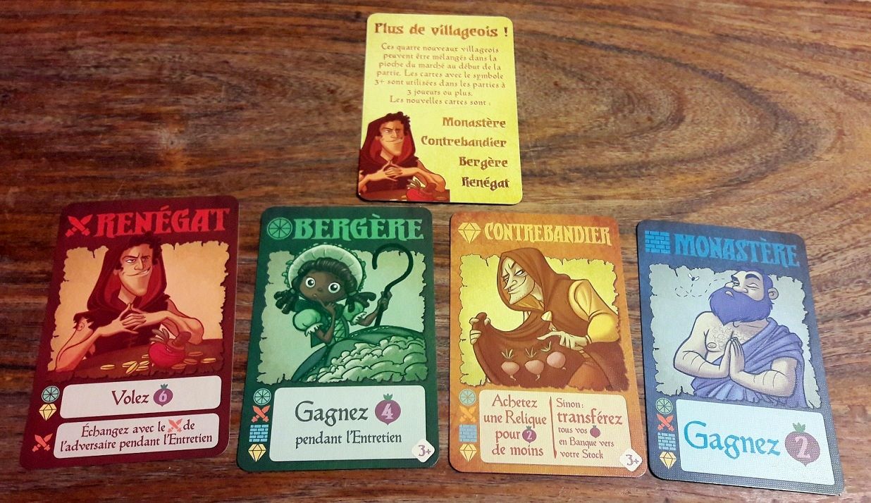 Inclus dans la boite ces 4 villageois bonus.