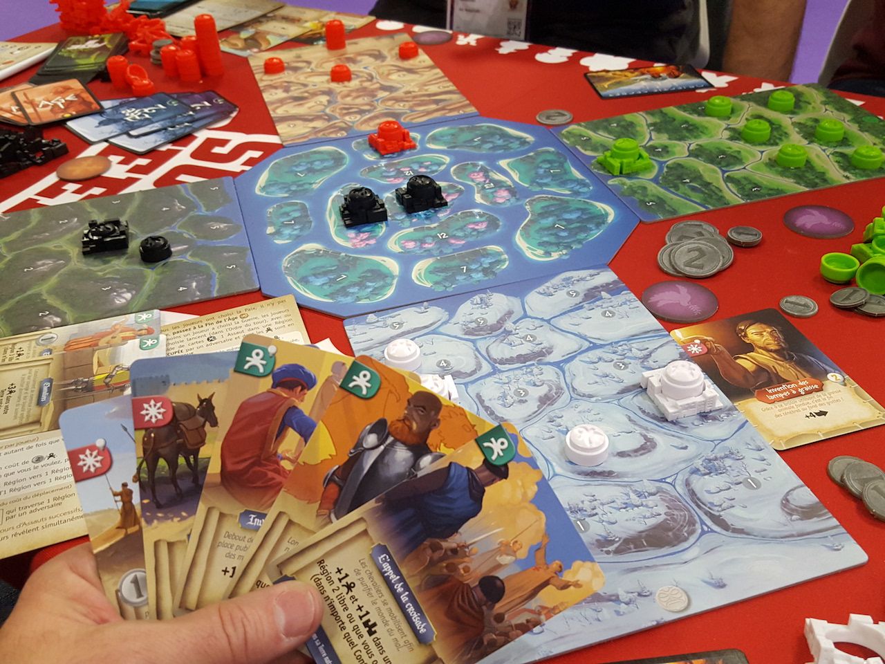 Ma main de cartes à drafter.