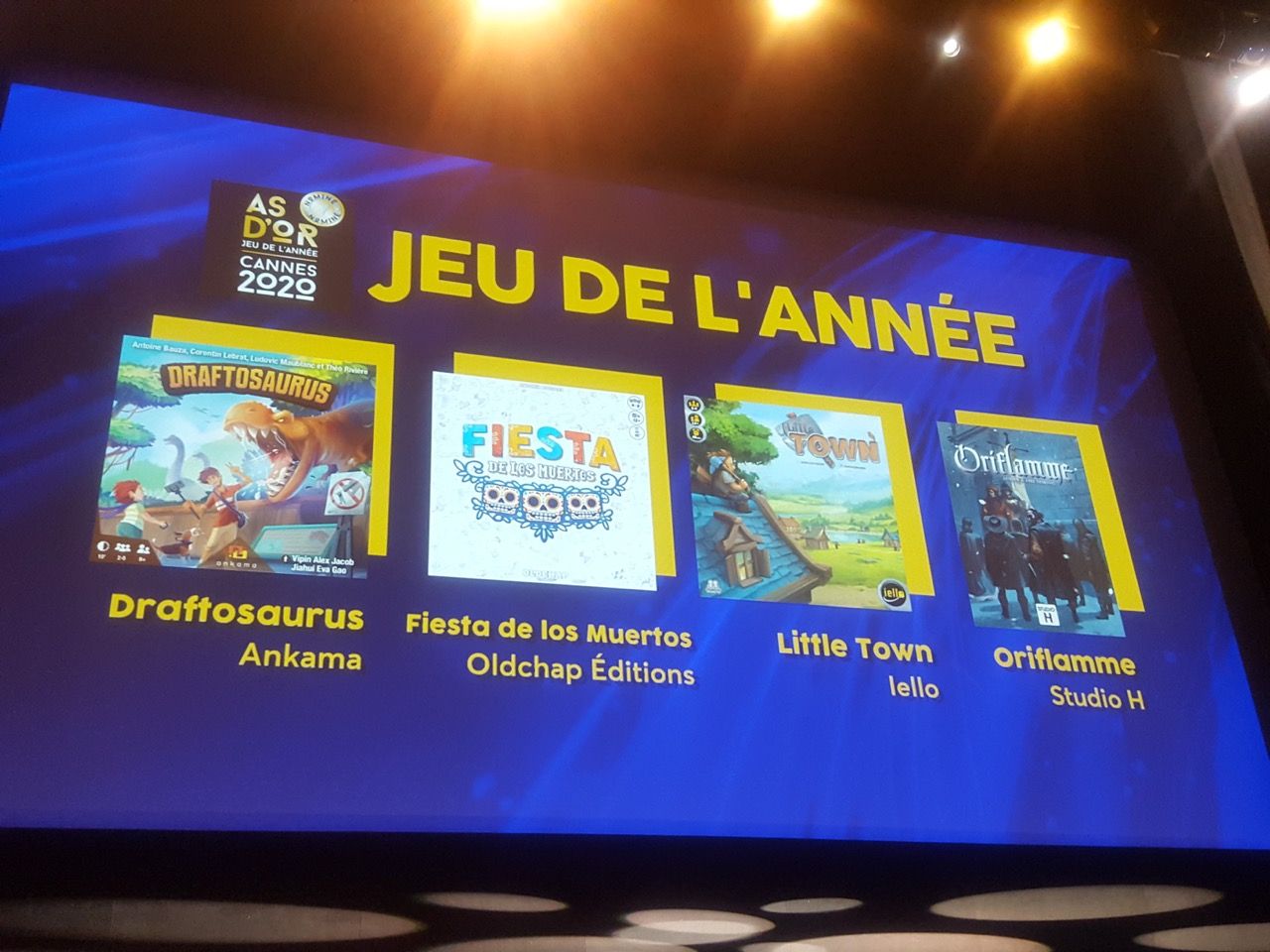 As d'Or jeu de l'année...