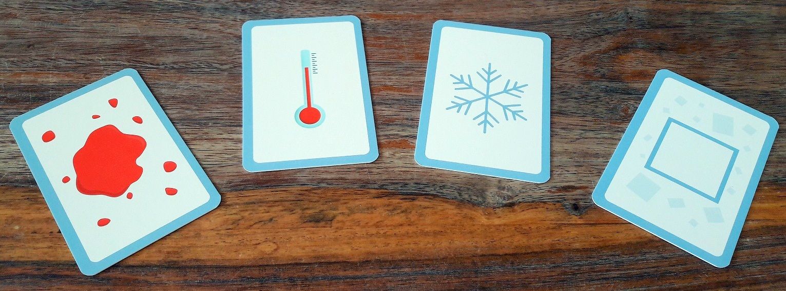 couleurs, température, forme, gout, odeur,...