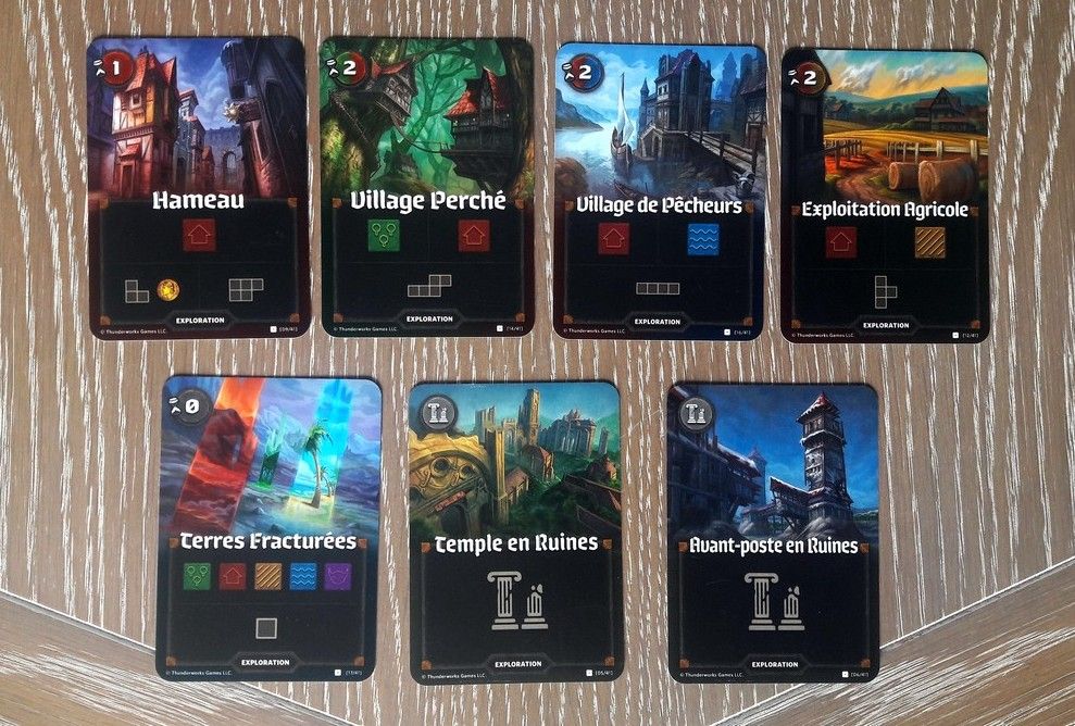 Les cartes "exploration"  2/2