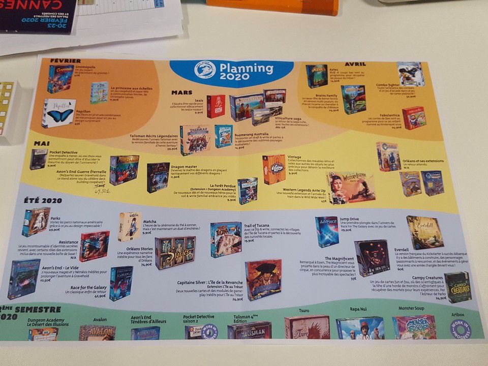 Autre rendez-vous presse avec Magali qui nous présente le planning 2020 de Matagot. Quel beau programme.