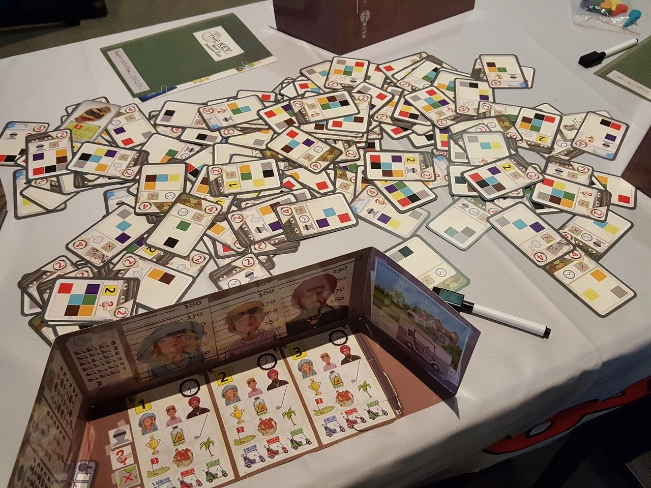 Vue du matériel de The key.